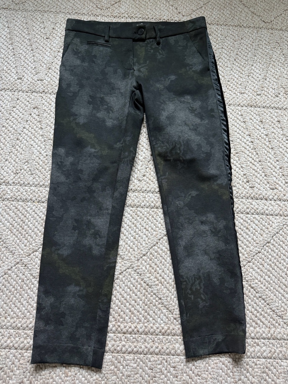 Mason’s Forte Dei Marmi Camo Pants Trousers 44 Italian Tuxedo Stripe
